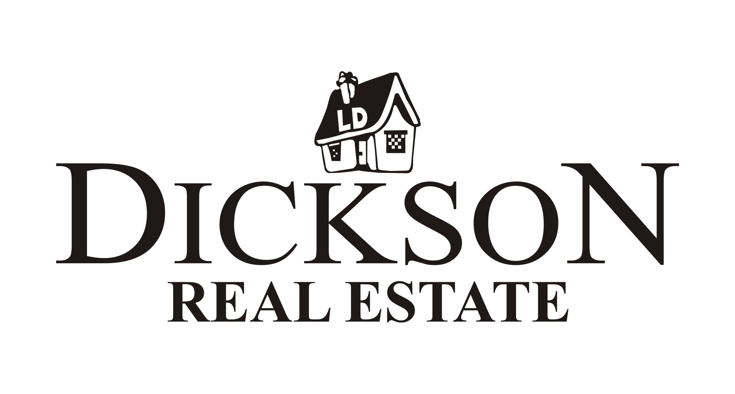Dickson Real Estate Logo - White